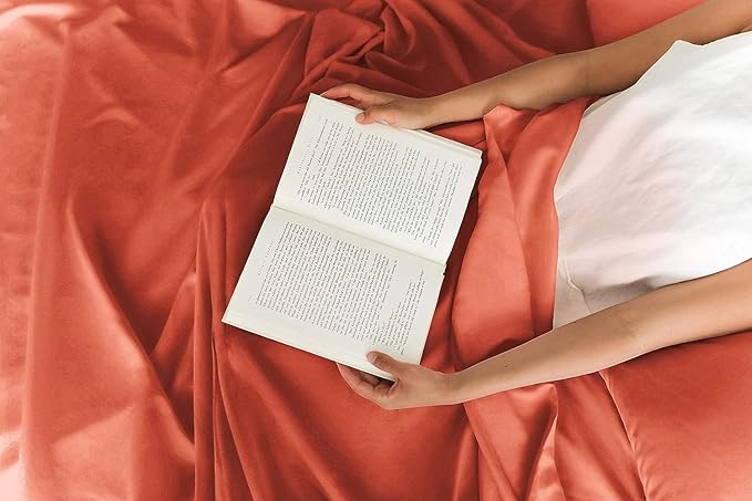King 6 Piece Sheet Set - Comfy Breathable & Cooling - Ultra Soft Hotel Luxury Bedding Set with 8-16 Inch Deep Pockets - 1 Flat & 1 Fitted Sheet & 4 Pillowcases - Cozy, Wrinkle Free & Easy Care - Coral
