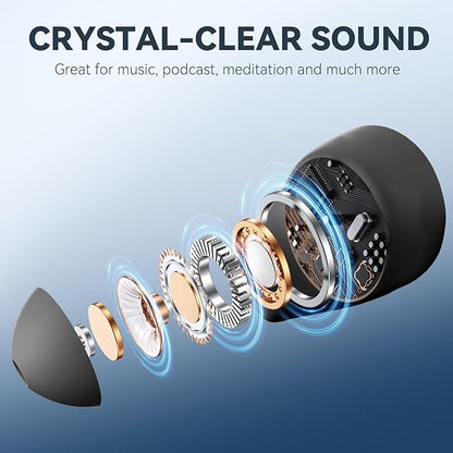Sleepals Micro Sleep Earbuds for Side Sleepers, Sleep Headphones with Noise Reduction, Soft and Snug Fit Overnight, Slim and Light, 28hr Play with Travel Charging Case (Black)