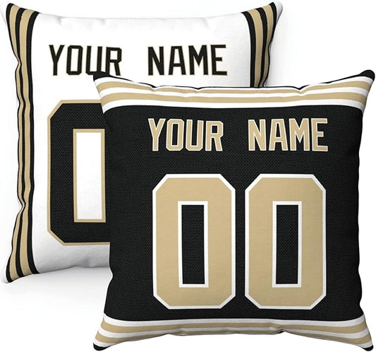 ANTKING Throw Pillow 2 Packs Custom Any Name and Number for Men Women Boy Gift