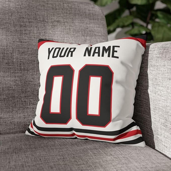 ANTKING Chicago Throw Pillow Personalized Custom Any Name and Number for Men Women Boy Gifts