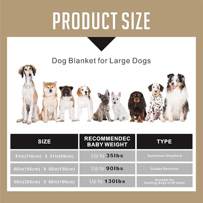 Large Dog Blanket, Soft Fleece Dog Blankets for Medium Dogs, 60X50 inches Fluffy Flannel Pet Cat Puppy Blanket Mat Cover for Bed Couch,Cute Flannel Bones and paw Print, Grey