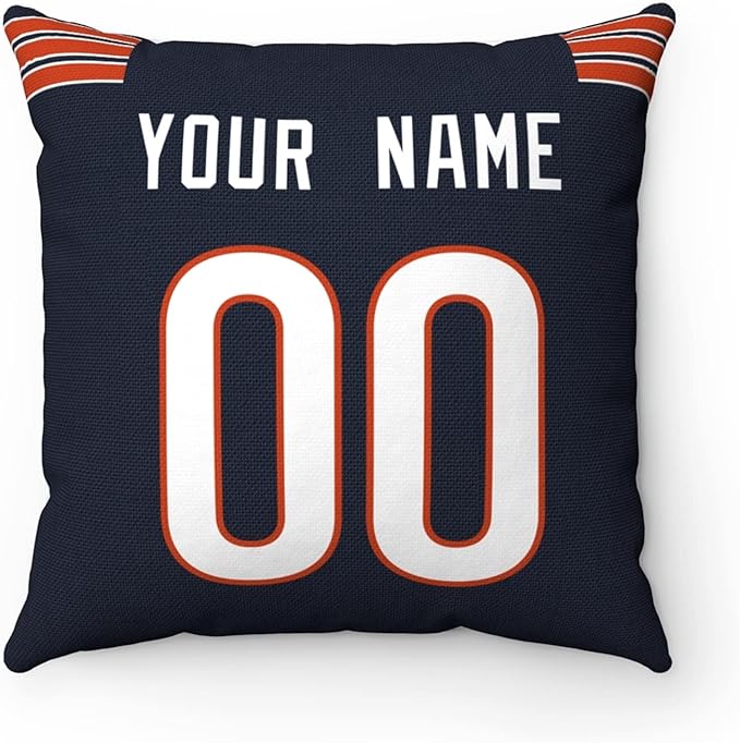 ANTKING Throw Pillow Chicago Custom Any Name and Number for Men Women Boy Gift