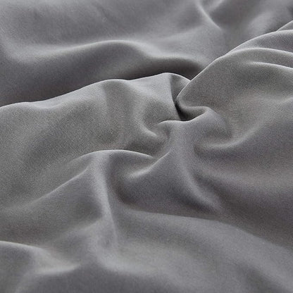 CLOTHKNOW Grey King Size Comforter Set Dark Gray Bedding Comforter Sets Soft Boys Men Comforter with 2 x Pillow Cases