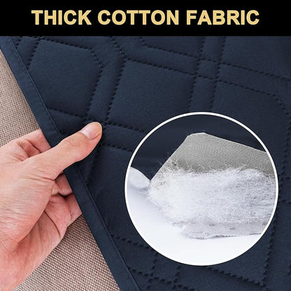 PrinceDeco Waterproof Couch Cover for Dogs Washable Dog Blanket for Bed Couch Sofa Outdoor Bed Cover with Non-Slip Back(32x74 Inch,Navy)