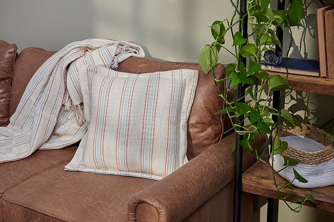 Primitives by Kathy Ticking Stripe Pillow, Multicolor