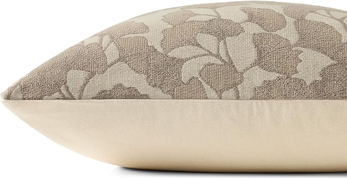 Loloi Chris Loves Julia Fawn Collection PCJ0032 Ivory/Silver 20'' x 20'' Cover Only Pillow