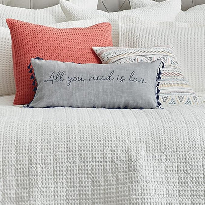 Levtex Home - Mills Waffle - Decorative Pillow - Poly Filled - Adobe - Sham Size (20 x 20in.)