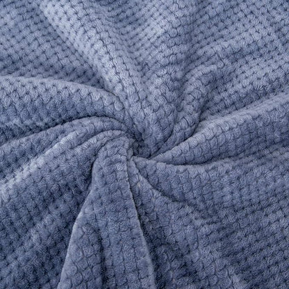DW Plush Fleece Receiving Blanket for Dog, Cat, and Pet - Warm and Soft, Couch, Sofa, Travel and Outdoor, Camping (24" x 32", Smoked Blue)