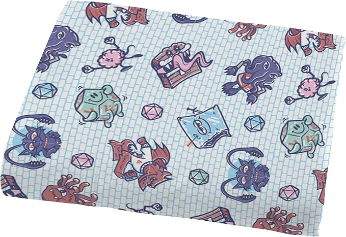 Northwest Dungeons & Dragons Monsters Stick Together 5 Piece Full Bed in a Bag Set, Bedding Set with Comforter and Sheets, Soft and Cozy for All Seasons