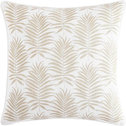 Tommy Bahama Throw Pillow Super Soft Constructions, Ideal for Couch or Bed, Tropical Home Essentials, 20" x 20", Field of Fronds Beige