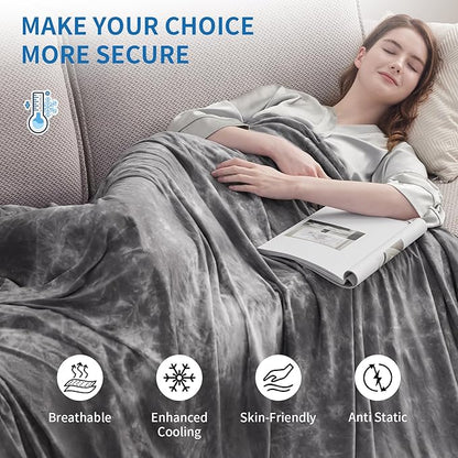 Guohaoi Cooling Throw Blanket for Hot Sleepers,Decortive Tie Dye,Arc-Chill Q-Max >0.5Cool Fiber,100% Oeko-Tex Certified,Lightweight Summer Cool Blanket for Ultra Cold Breathable,Keep Cool,50''x70''