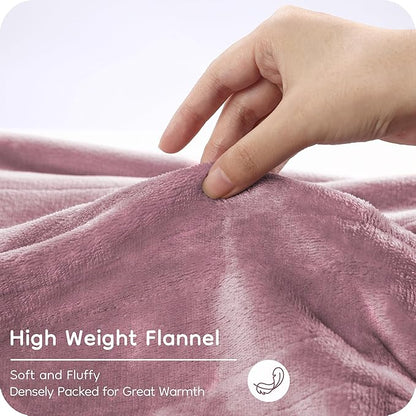 Electric Heated Blanket Queen Size 84"x90", with Dual Control Breathable & Luxurious Flannel, with 4 Heating Levels & 10 Hours Auto-Off, Fast Heating, Machine Washable, for Bedding -Purple