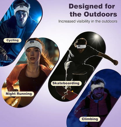 LC-dolida Sleep Headphones Bluetooth, Headband Headphones Earphones Wireless, Sleep Mask for Sleeping, Sports, Gifts, Workout, Jogging, Yoga,Insomnia, Air Travel, Meditation
