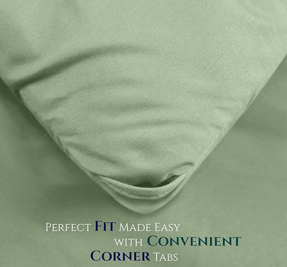 King Comforter Set 3 Piece Sage Green by Utopia Bedding, Comforters King Size, Bedding Comforters Sets, Down Alternative Soft Bed Set, 1 Comforter (90 x 102 inches) 2 Pillow Shams (20 x 36 inches)