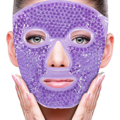 ZNÖCUETÖD Face Ice Mask Facial Ice Packs Gel Hot Cold Compress for Post Oral, Dental, Nose,Facelift Plastic Cosmetic & Laser Surgery Recovery Puffiness Swelling Dark Circles & Headaches Gift for Women