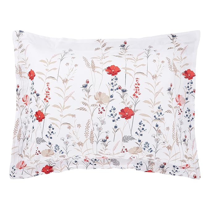 Amazon Basics Full/Queen Size Ultra-Soft Lightweight Microfiber Reversible 3-Piece Bedding Comforter Set, Pink Floral, Washable