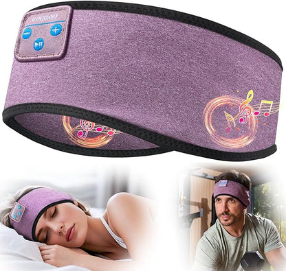 Voerou Sleeping Headphones Wireless Bluetooth 5.4 Headband, Sleep Music Earbuds Earphones with Ultra-Thin HD Stereo Speakers for Sleep Yoga Travel Workout, Unique Christmas Tech Gifts for Men Women