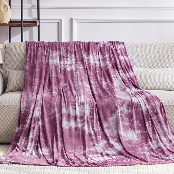 Guohaoi Cooling Blanket for HotSleepers - Arc-Chill Q-Max >0.5 Cool Fiber, 100% Oeko-Tex Certified, Summer Lightweight Throw Blanket, Absorbs Heat to Keep Body Cool for Night Sweats(90x108 Purple)