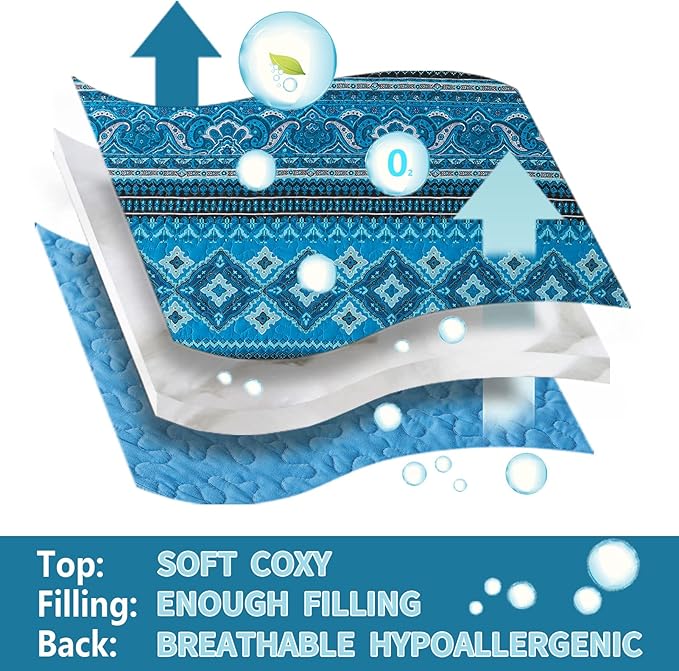 BEDIFANY Cotton Quilt King Size Sets, Lightweight King Bedspread Soft Quilted Reversible Coverlets Sets Boho Quilt King Set for Bed Decorations for All Seasons, 3 Pieces