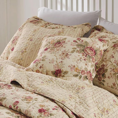 Greenland Home Antique Rose Dec. Pillow Pair Accessory, 18 x 18 inches Each (x2), 1 Count (Pack of 1)