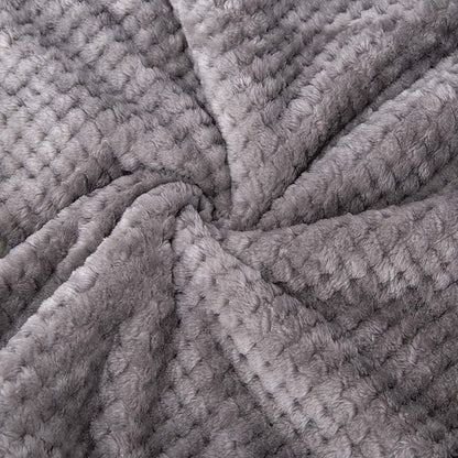 Fuzzy Blanket or Fluffy Blanket for Baby Girl or boy, Soft Warm Cozy Coral Fleece Toddler, Infant or Newborn Receiving Blanket for Crib, Stroller, Travel, Outdoor (40" x 48", DG-Flint Gray)