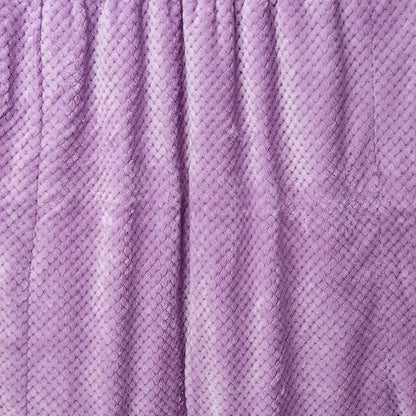 Fuzzy Pet Blanket, Warm and Soft Plush Fleece for Dog or Cat Bed, Couch, Sofa, Travel, Outdoor, Camping (32" x 40", DW-Lavender)