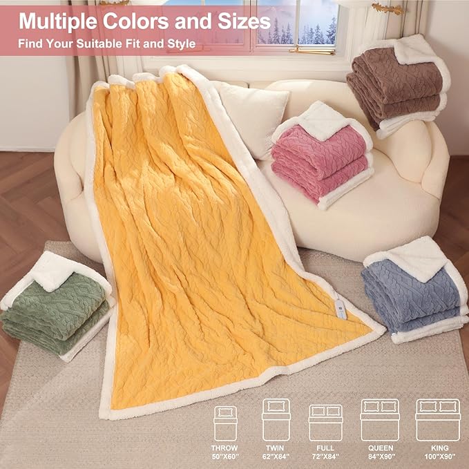 Electric Blanket King Size 100"X90" Pink - Soft Thick Warm Sherpa Heated Blanket for Winter with Dual Control, 5 Heating Levels & 10hrs Auto Off for Women, Overheating Protection for Bed