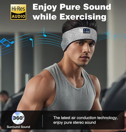 LC-dolida Sleep Headphones Bluetooth, Headband Headphones Earphones Wireless, Sleep Mask for Sleeping, Sports, Gifts, Workout, Jogging, Yoga,Insomnia, Air Travel, Meditation