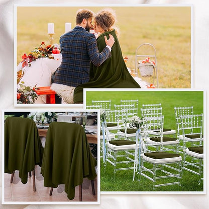 Kinlop Fleece Blanket Bulk 60 x 50 Inch Soft Lightweight Fleece Cozy Blanket Warm Throw Plush Pet Throw for Bed Couch Sofa Home Office Wedding Gifts Travel Camping(Army Green)
