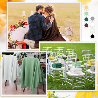 Kinlop Fleece Blanket Bulk 60 x 50 Inch Soft Lightweight Fleece Cozy Blanket Warm Throw Plush Pet Throw for Bed Couch Sofa Home Office Wedding Gifts Travel Camping(Delicate Color)