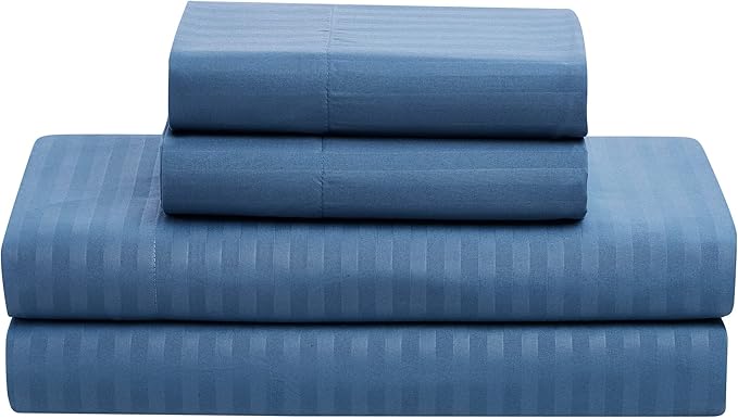 8 Piece Comforter Set Bag with Dobby Stripe Design, Case Pack (Pack of 3)