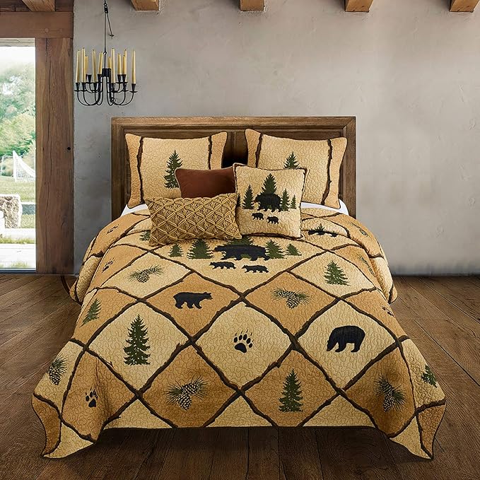 Donna Sharp Throw Pillow - Pine Crossing Lodge Decorative Throw Pillow with Solid Color - Square