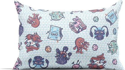 Northwest Dungeons & Dragons Monsters Stick Together 5 Piece Full Bed in a Bag Set, Bedding Set with Comforter and Sheets, Soft and Cozy for All Seasons