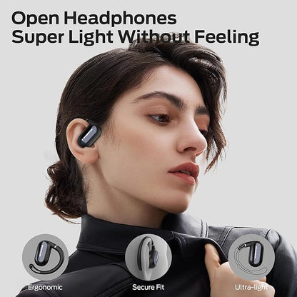 Monster Open Ear AC322, Bluetooth 5.4, 36H Battery Life, IPX5 Waterproof, Clear Communication, Ergonomic Design, Ear Angle Adjustable