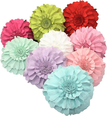 Contempo Lifestyles Flower Pillow – Decorative Pillow 3D Round Throw Pillows for Home Décor – Handmade Sweetheart Flower Pillow for Bed & Couch-Sunflower Pillow - 16 Inch Lime
