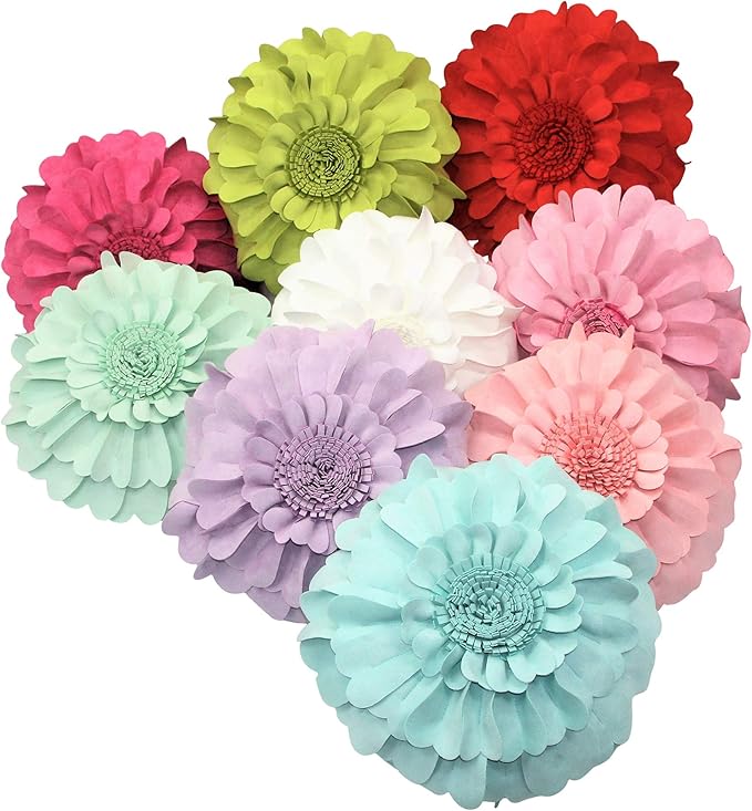 Contempo Lifestyles Flower Pillow – Decorative Pillow 3D Round Throw Pillows for Home Décor – Handmade Sweetheart Flower Pillow for Bed & Couch-Sunflower Pillow - 16 Inch Mocha