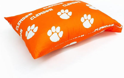 College Covers Everything Comfy Clemson Tigers Pillowcase Pair, Standard, 20" x 30", Includes 2 Pillowcases