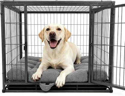 Washable Dog Couch Bed, Pet Sofa with Removable Cushion & Non-Slip Bottom, Orthopedic Plush Furniture for Medium/Large Dogs,Cat & Dog Loveseat.(Dark Grey)