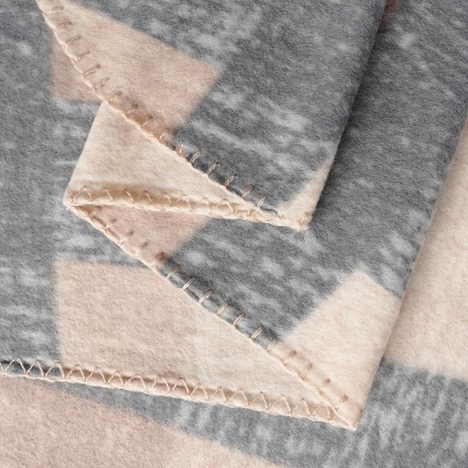 ZYFZCYBL Fleece Throw Blanket Blankets Bulk 6 Pack Soft Lightweight for Cozy Polar Fleece 50 x 60 Solid Pet-Friendly Colorful Bed Sofa Couch Fleece Fabric Travel Wedding Gift（Brown and Grey）