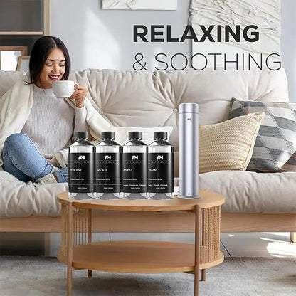 Hotel Scents Diffuser Oil Minhal 500mL – Luxury Home Scent Refill with Rose, Narcissus, Patchouli – Inspired by Iris de Nuit Perfume – Premium Essential Oil for Waterless & Ultrasonic Diffuser