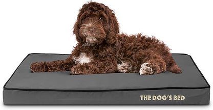 The Dog’s Bed Orthopedic Memory Foam Dog Bed Mattress, Oxford Fabric, Grey with Black Trim, M, 3-Inch
