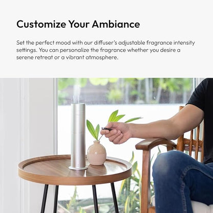 Aroma360-Mini Pro Scent Diffuser-Aroma Diffuser for Essential Oils-Cold-Air Diffusion-600sq.ft. Coverage-Waterless Air Diffuser-Green-Works Exclusively with Pro Pod Bottles