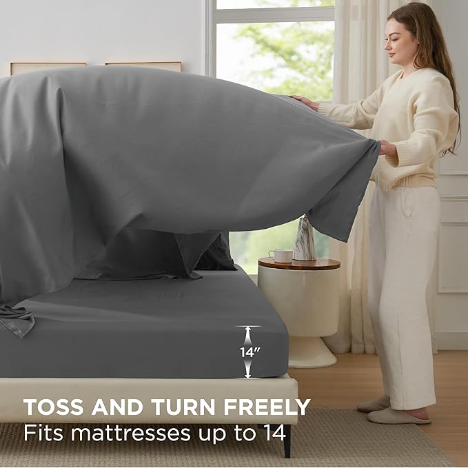 Bedsure King Size Comforter Set - 7 Pieces Black King Bedding Set for All Seasons, Boho Contrasting Design Bed in a Bag with Comforter, Sheets, Pillowcases & Shams