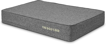 The Dog’s Bed Orthopedic Memory Foam Dog Bed Mattress, Linen Fabric, Grey Linen, L, 6-Inch