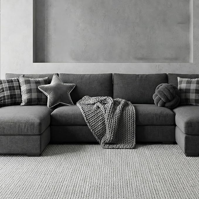 Knot Pillow Ball Plush - Decorative Throw Pillows for Bed Relieve Stress, Round Knot Cushion for Sofa Decor Pet Toy, Grey 12 inch
