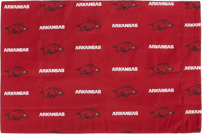 College Covers Everything Comfy Arkansas Razorbacks Pillowcase Pair, King, 20" x 40", Includes 2 King Pillowcases