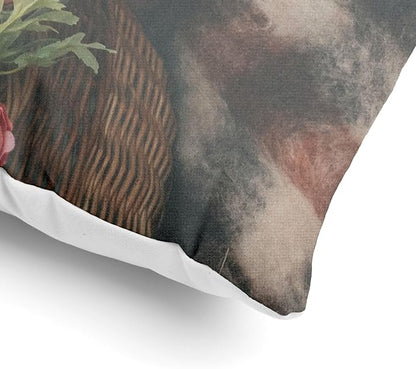 FrameStory Custom Personalized Pillow with Photos and Text, Fully Customizable with Your Pictures and Message, Home Decor Pillow with Case, Cover; 16" x 16", 1-Sided Printing, Printed in The USA