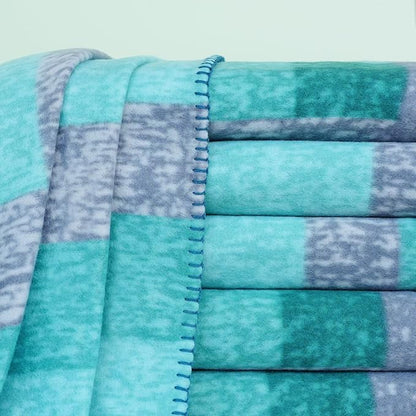 ZYFZCYBL Fleece Throw Blankets for Couch Bulk Lightweight Warm Soft Cozy Blanket 6 Pack Bulk Fleece Blanket Solid for Bed Couch Office Gifts Outdoor 50 x 60 inch Teal and Grey