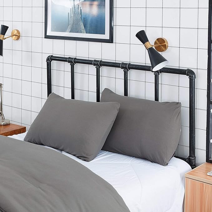 Pureant Grey Comforter Set Full 3Pcs Dark Gray Bedding Comforter Sets Gray Comforter Full Size Soft Men Boys Elegant Gray Comforter Charcoal Grey Full Size Quilts Luxurious Smoke Grey Bedding