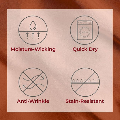 Mellanni Split King Sheets Set - 5 PC Iconic Collection Bedding - Hotel Luxury, Extra Soft, Cooling Bed Sheets - Wrinkle, Fade, Stain Resistant (Split King, Terracotta)
